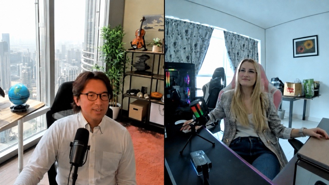 Kei in a personal one-on-one GTS mentorship session with a student